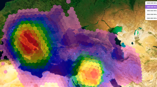 Aurora Insight: Mapping Spectrum Use from Space