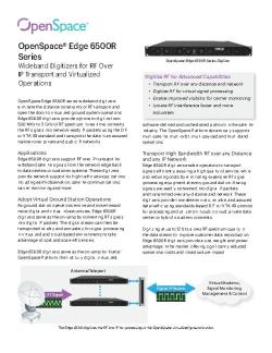 OpenSpace Edge 6500R Digitizers