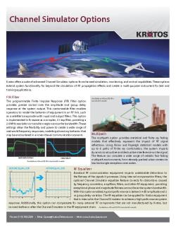 Fact Sheet - Channel Simulator Options