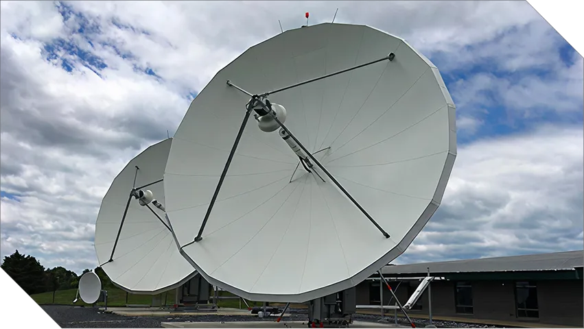 Earth Station Antennas Image 1 in Earth Station Antennas - Kratos Space Digital Ground Network asset.