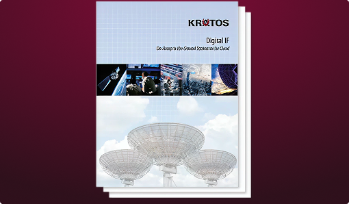 Front cover of the Kratos Digital IF whitepaper "On-Ramp to the Ground Station in the Cloud".