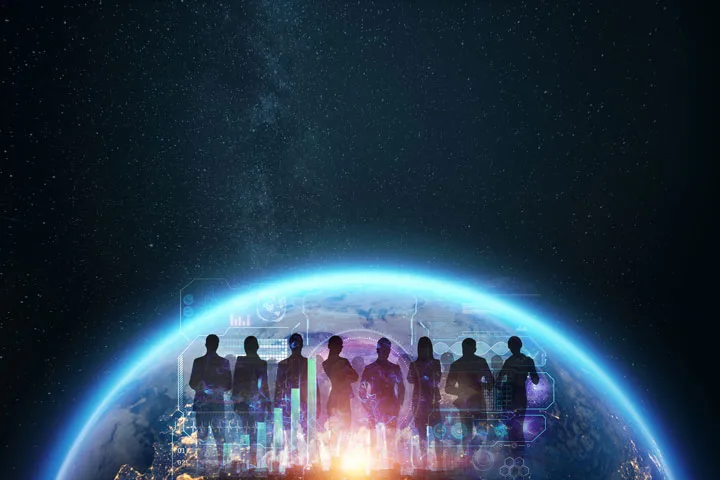 Cooperation in space