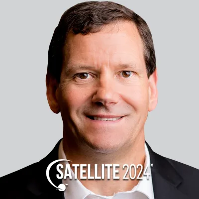 Nathan de Ruiter, Partner and Managing Director, Novaspace, Amina Boubendir, Head of Research and Standardization, Airbus Defence and Space, and Stuart Daughtridge, VP of Advanced Technology, Kratos